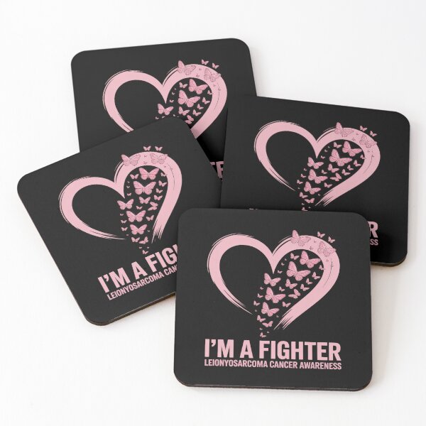 Item preview, I’m A Fighter Leiomyosarcoma AWARENESS Heart Butterflies designed and sold by grounabslaninal.