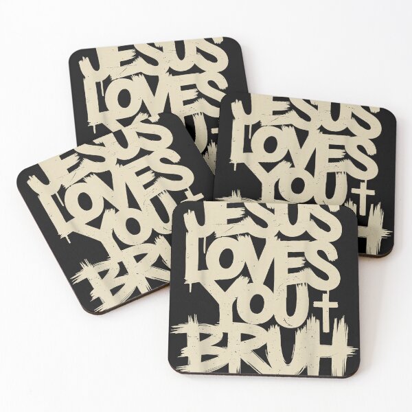 Item preview, Christian Boy Teen Jesus Loves You Bruh Funny Humorous Faith designed and sold by raso1989.