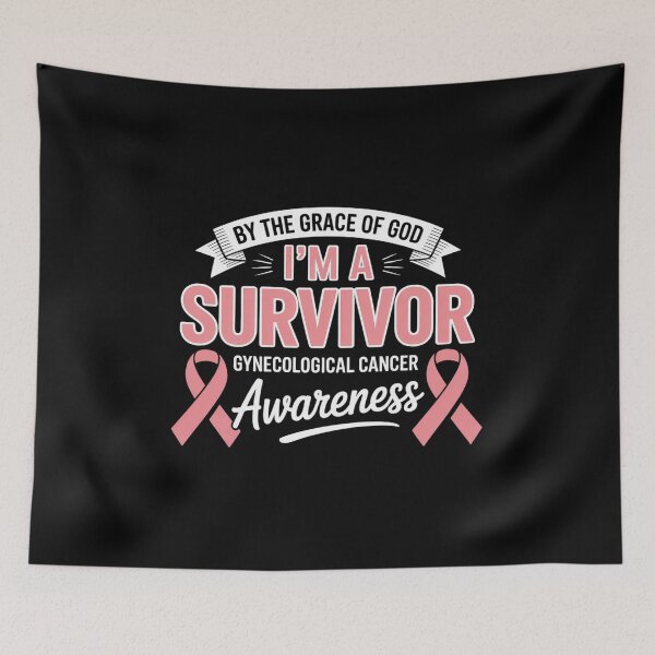Item preview, I’m A Survivor Gynecological Cancer Awareness Peach Ribbon designed and sold by grounabslaninal.