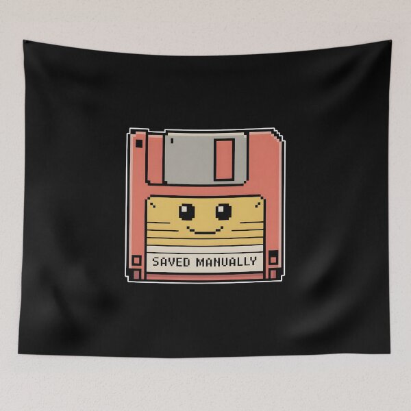 Item preview, Saved Manually Retro Floppy Disk Nostalgia Shirt designed and sold by ImaginedSpace7.