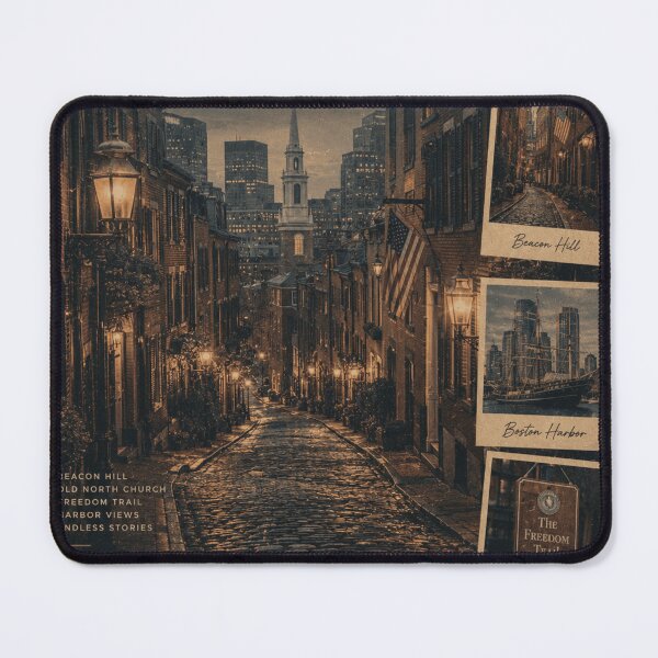 Item preview, Boston Vintage Poster | Retro Historic City Wall Art | Editorial Travel Print | Cobblestone Street Aesthetic Decor designed and sold by Watchyyy.