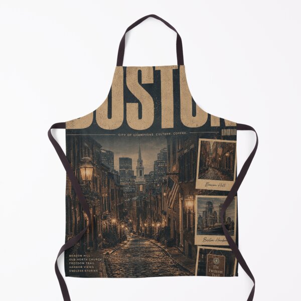 Item preview, Boston Vintage Poster | Retro Historic City Wall Art | Editorial Travel Print | Cobblestone Street Aesthetic Decor designed and sold by Watchyyy.