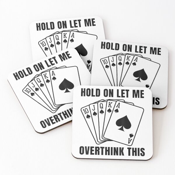 Item preview, Funny Poker Saying Overthinking Casino Humor Card Player T-Shirt designed and sold by kevincuellar.