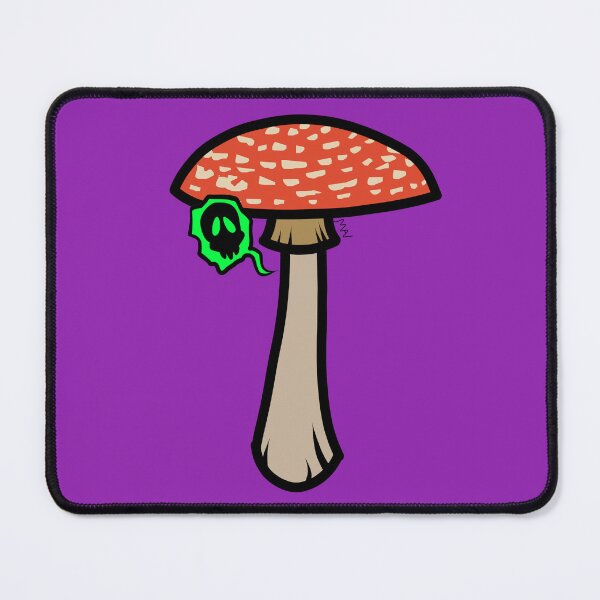 Item preview, Red mushroom skull burp designed and sold by AlfreyArt.