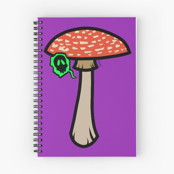 Item preview, Red mushroom skull burp designed and sold by AlfreyArt.