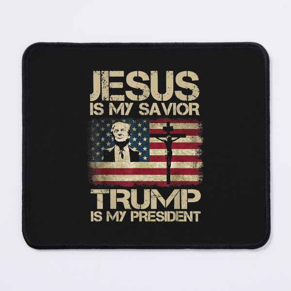 Item preview, Jesus Is My Savior Trump Is My President Trump 2024 Usa Flag designed and sold by raso1989.