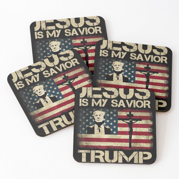 Item preview, Jesus Is My Savior Trump Is My President Trump 2024 Usa Flag designed and sold by raso1989.