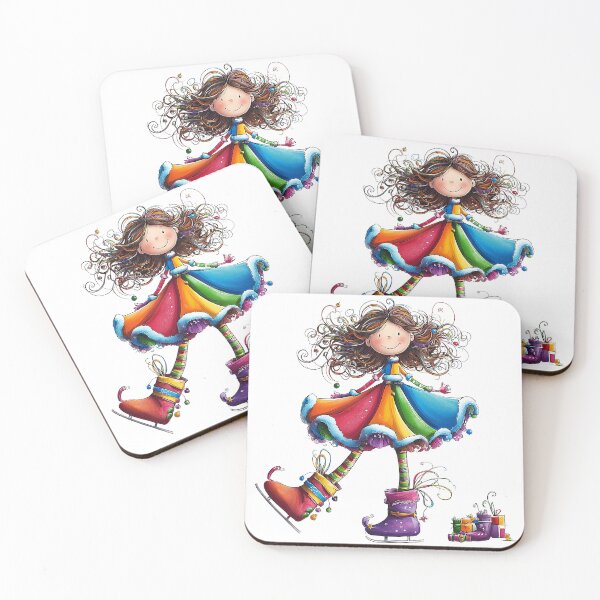 Item preview, Christmas Rainbow Magical Girl In Whimsical, Vibrant Dress designed and sold by DEC02.