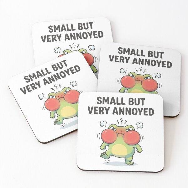 Item preview, Funny Frog Small But Very Annoyed T-Shirt – Cute Angry Frog Meme designed and sold by DIRTYSKETCHH.