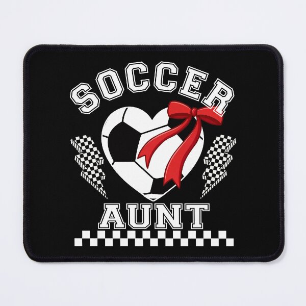 Item preview, Soccer Aunt Heart Bow Vintage Tee designed and sold by LarryMBrown.