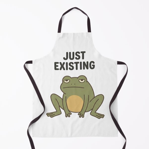 Item preview, Funny Frog Just Existing T-Shirt – Relatable Minimal Meme Design designed and sold by DIRTYSKETCHH.