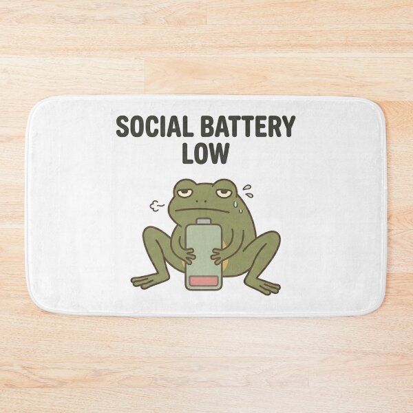 Item preview, Funny Frog Social Battery Low T-Shirt – Introvert Meme Frog designed and sold by DIRTYSKETCHH.