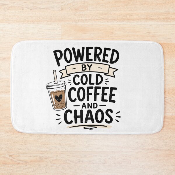 Item preview, Powered by Cold Coffee and Chaos – Funny Parenting Design designed and sold by TommyArt94.