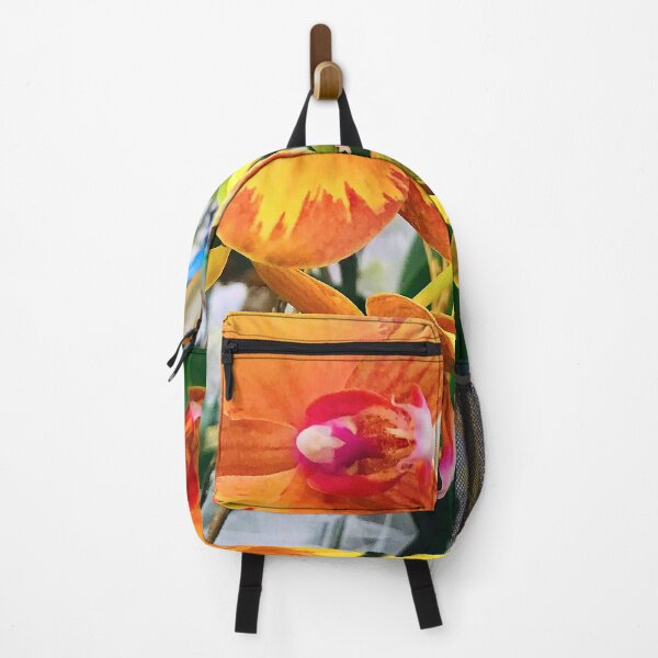 Item preview, Tropical Vibrant Yellow Orange-Red Orchid Flowers designed and sold by DEC02.