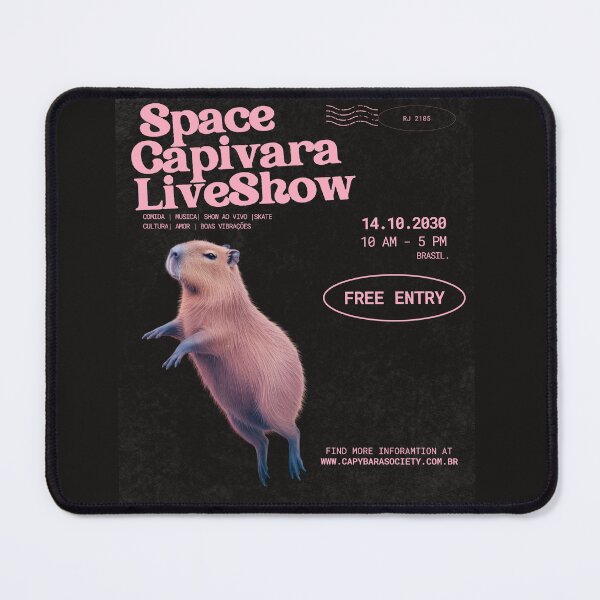 Item preview, Space Capybara Show designed and sold by SixElements.