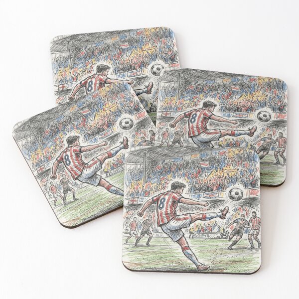 Item preview, The Decisive Goal - Player #8 Stadium Action Illustration designed and sold by TaiwanMemory.