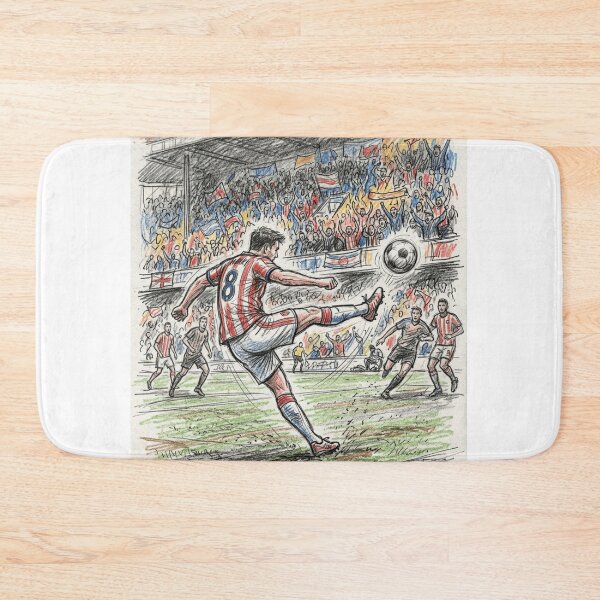 Item preview, The Decisive Goal - Player #8 Stadium Action Illustration designed and sold by TaiwanMemory.