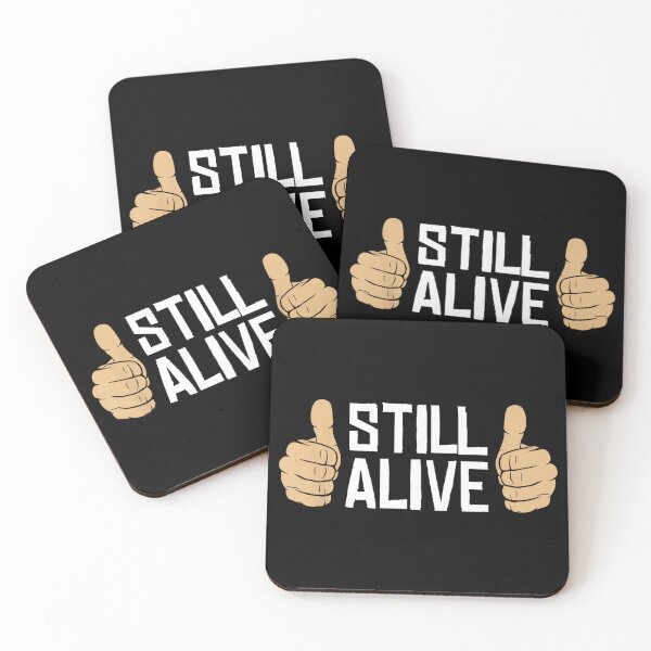 Item preview, Funny Adrenaline Junkie Thumbs Up Still Alive designed and sold by MelanieIShelton.