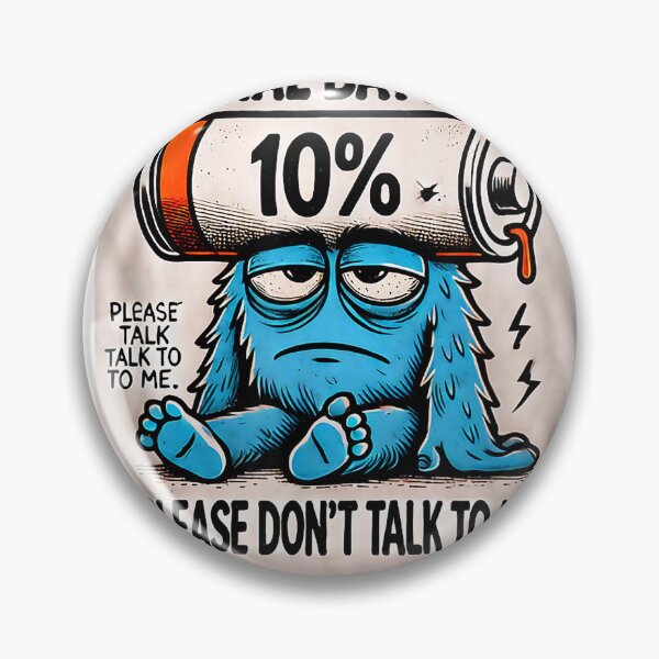 Item preview, Funny Social Battery Low – Please Don't Talk to Me. T-Shirt designed and sold by KTY-NUSS.
