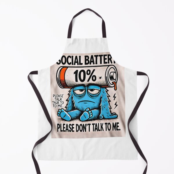 Item preview, Funny Social Battery Low – Please Don't Talk to Me. T-Shirt designed and sold by KTY-NUSS.
