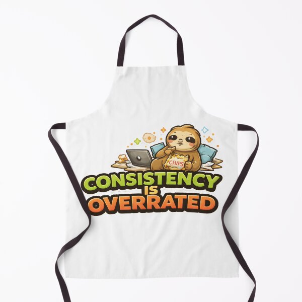 Item preview, Funny Anti Motivation Shirt Consistency Is Overrated Lazy Humor Tee for Introverts designed and sold by Denik Daily Crisis.