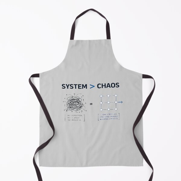 Item preview, System Greater Than Chaos Minimal Workflow Productivity Blueprint T-Shirt designed and sold by warlistop.