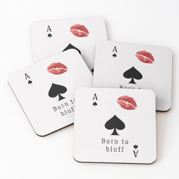 Item preview, Born to Bluff – Ace of Spades Aesthetic Sticker designed and sold by Modern3Art.