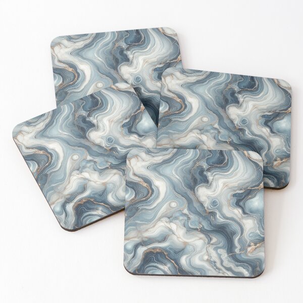Item preview, Blue Marble Swirl Texture Modern Luxury Aesthetic designed and sold by WildStroke.