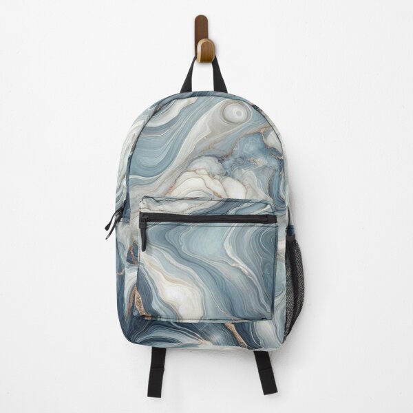 Item preview, Blue Marble Swirl Texture Modern Luxury Aesthetic designed and sold by WildStroke.