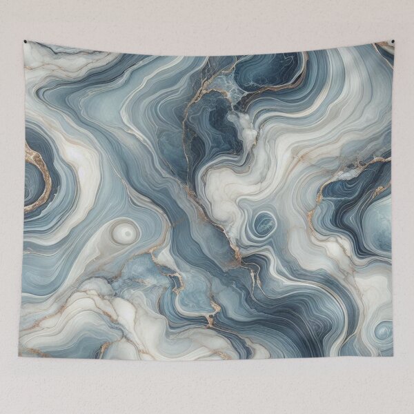 Item preview, Blue Marble Swirl Texture Modern Luxury Aesthetic designed and sold by WildStroke.