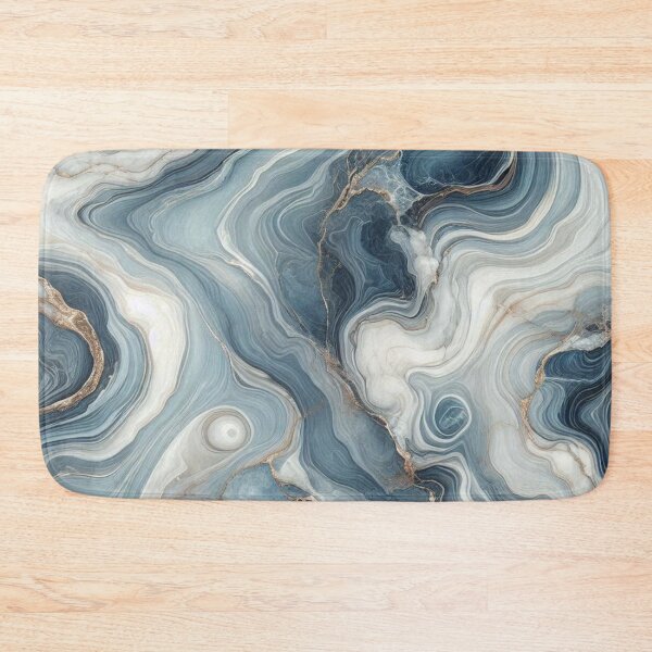 Item preview, Blue Marble Swirl Texture Modern Luxury Aesthetic designed and sold by WildStroke.