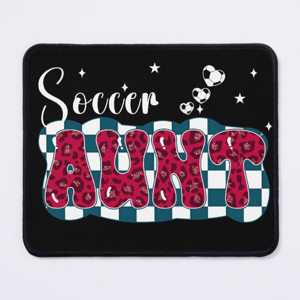 Item preview, Cute Soccer Aunt Leopard Checkered Tee designed and sold by LarryMBrown.
