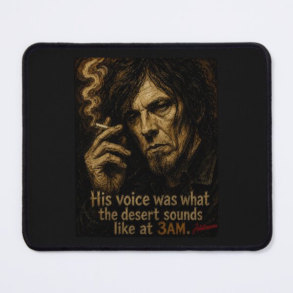 Item preview, Mark Lanegan Noir Desert Portrait Art designed and sold by Artisticanvas.