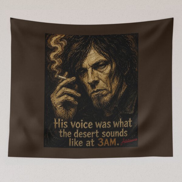 Item preview, Mark Lanegan Noir Desert Portrait Art   designed and sold by Artisticanvas.