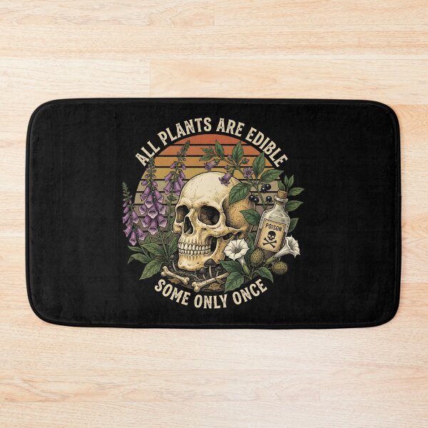 Item preview, All Plants Are Edible Some Only Once Funny Dark Botanical designed and sold by CCChillingfrog.