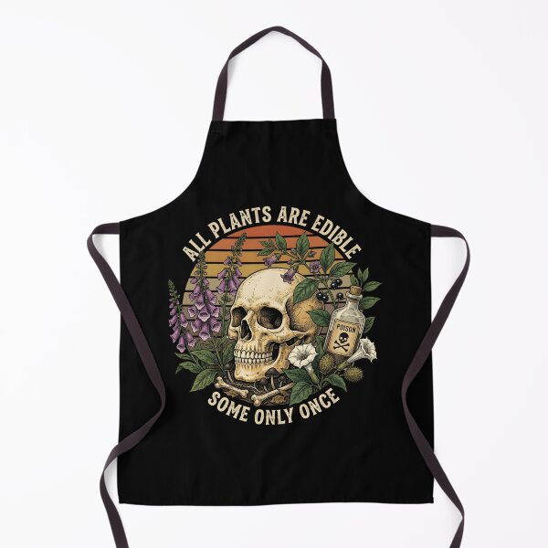 Item preview, All Plants Are Edible Some Only Once Funny Dark Botanical designed and sold by CCChillingfrog.