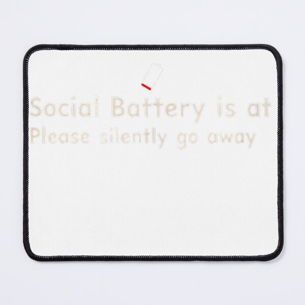 Item preview, Funny Social Battery is at 0% Please Silently Go Away Chaos T-Shirt designed and sold by gidget-gadget.