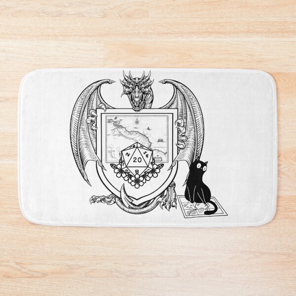 Item preview, Dungeons and Dragons Map Cat  designed and sold by CoolCatsCo.