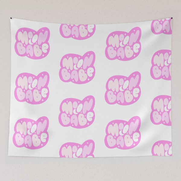 Item preview, Moon Babe Bubble Letters in Pink Pastels designed and sold by glitchette.