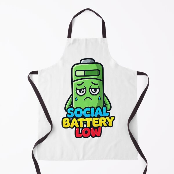 Item preview, Funny Social Energy Low Battery Character Humor Premium Tri-Blend T-Shirt designed and sold by gidget-gadget.