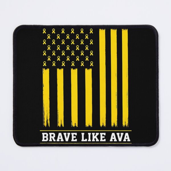 Item preview, Brave Like Ava Childhood Cancer Awareness Flag designed and sold by CCChillingfrog.
