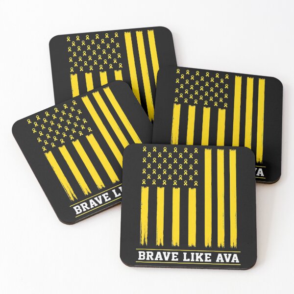 Item preview, Brave Like Ava Childhood Cancer Awareness Flag designed and sold by CCChillingfrog.