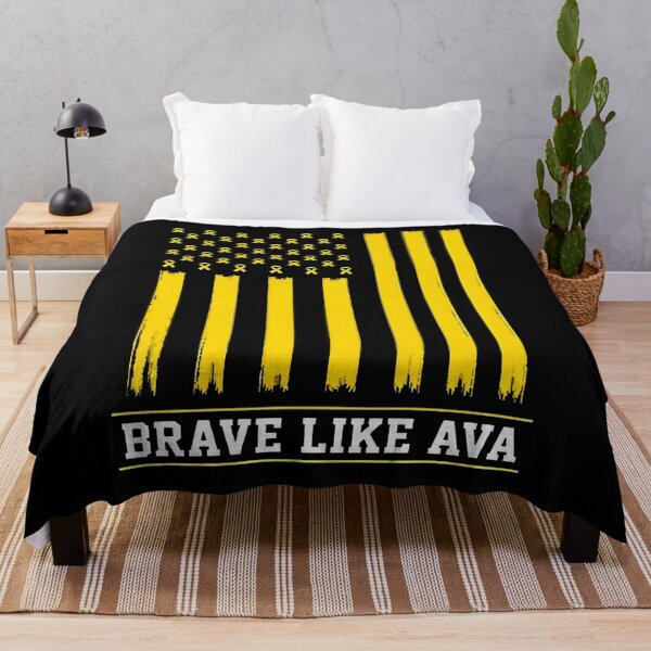 Item preview, Brave Like Ava Childhood Cancer Awareness Flag designed and sold by CCChillingfrog.