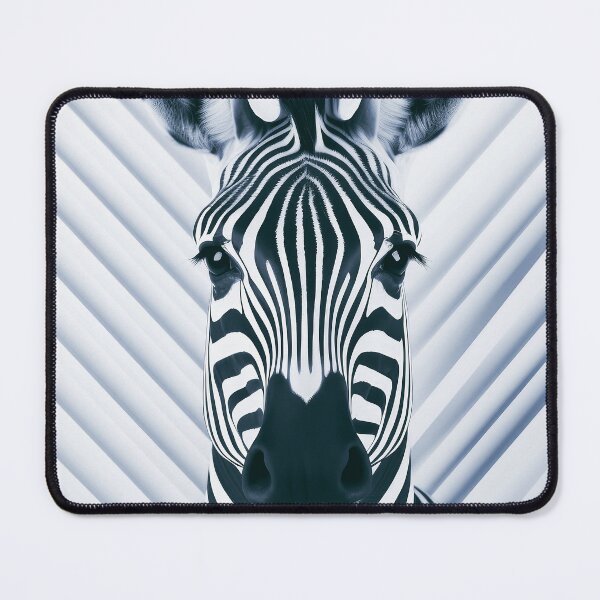 Item preview, Zebra Face Art In Black, Cyanotype, And White designed and sold by DEC02.