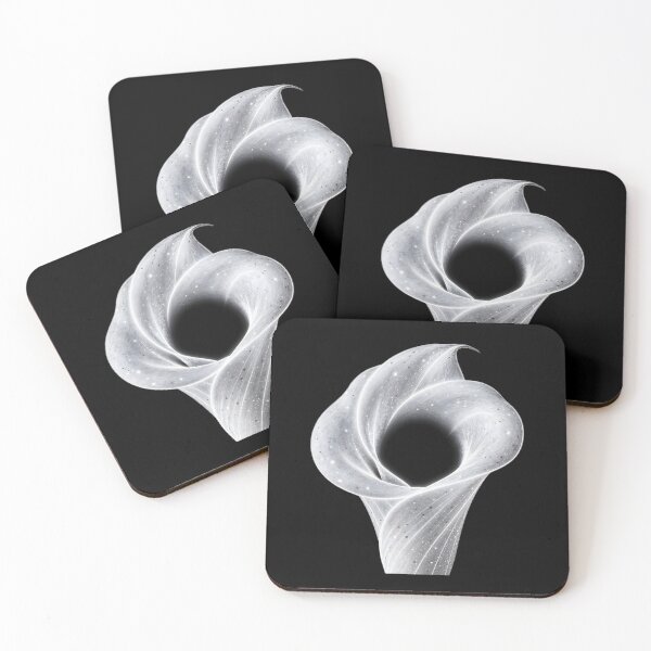 Item preview, Black Hole Calla Lily: Singular Stellar Bloom designed and sold by BGM by AI.