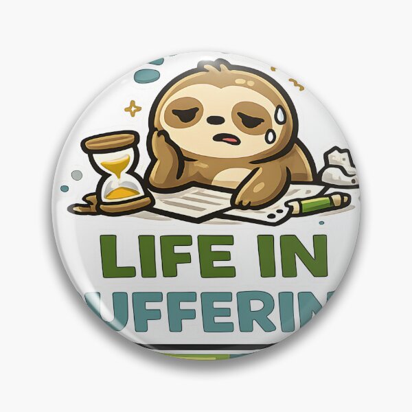 Item preview, Funny Slow Life Shirt Life In Buffering Lazy Humor Tee for Introverts designed and sold by Denik Daily Crisis.