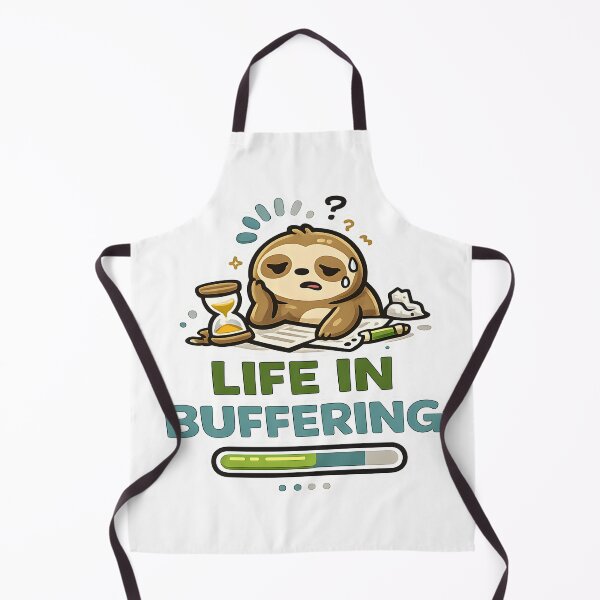 Item preview, Funny Slow Life Shirt Life In Buffering Lazy Humor Tee for Introverts designed and sold by Denik Daily Crisis.