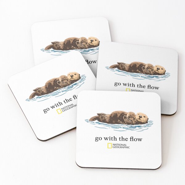 Item preview, Go With The Flow - National Geographic - Sea Otter - Wildlife Nature designed and sold by PlatinumDream.