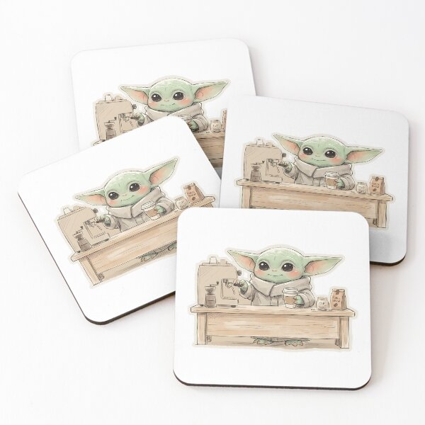 Item preview, BABY YODA BARISTA designed and sold by LIS AND MELIVERSO.