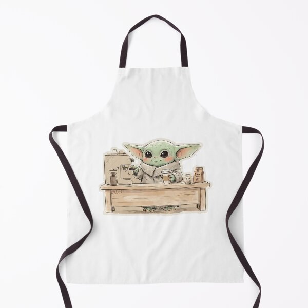 Item preview, BABY YODA BARISTA designed and sold by LIS AND MELIVERSO.